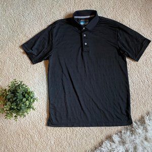 Men's Black PGA Tour Golf Polo sz Small